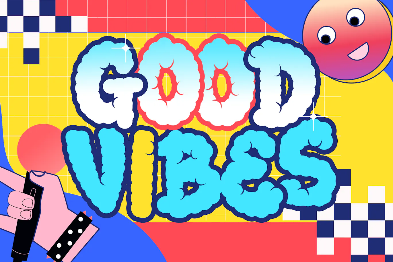 独特涂鸦气泡感英文标题糖果字体 - Child Candy