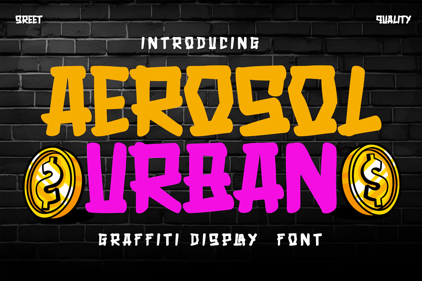 涂鸦装饰英文字体 – Aerosol Urban
