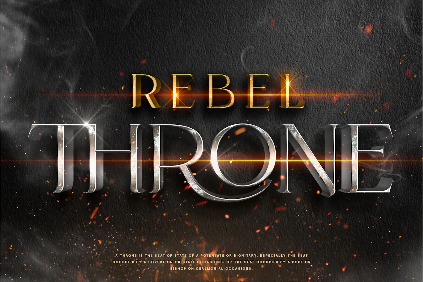 超级英雄和骑士题材的中世纪战争装饰字体 - Back Over