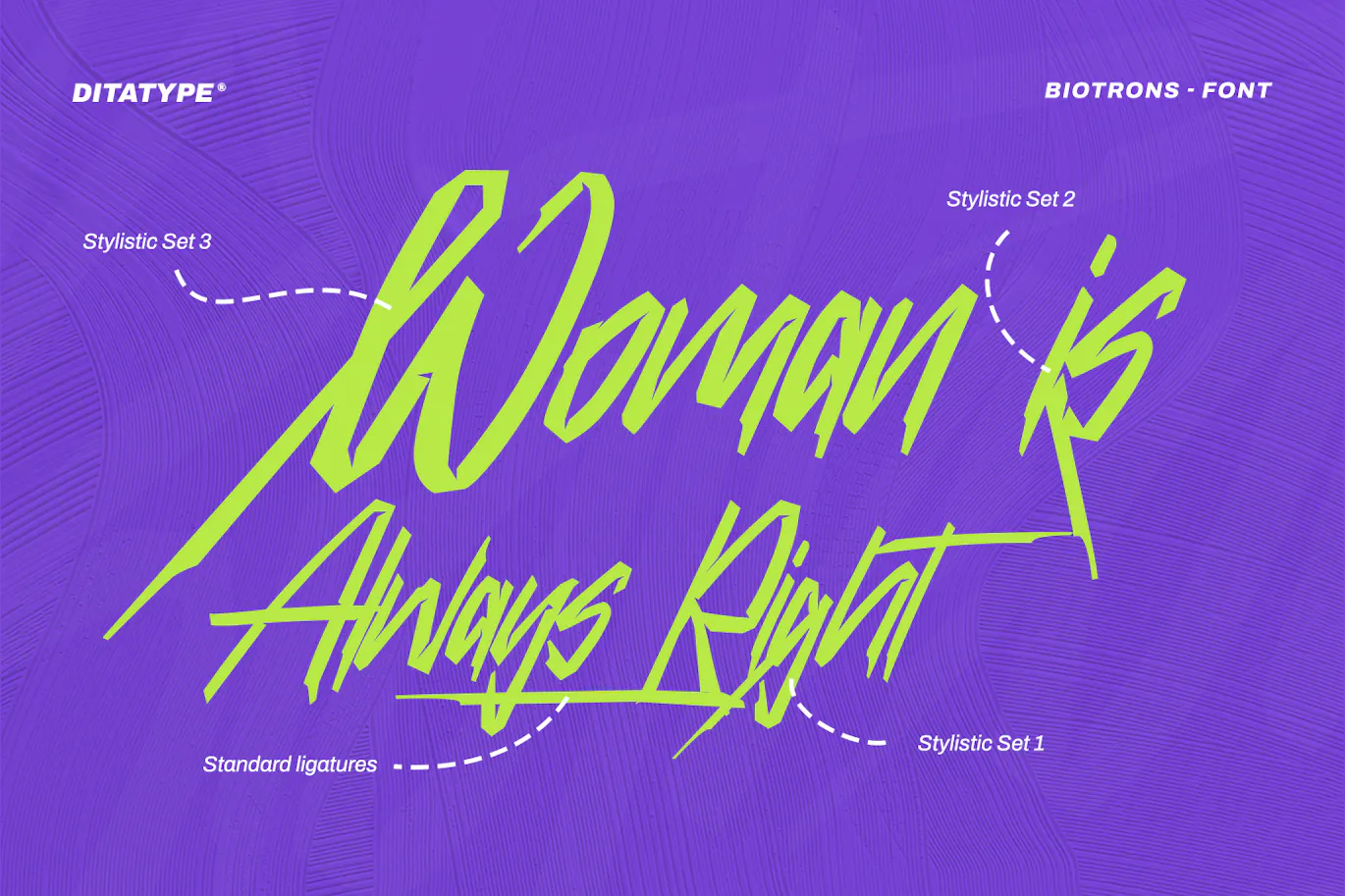 尖角笔触的英文手写涂鸦衬线字体 - Biotrons