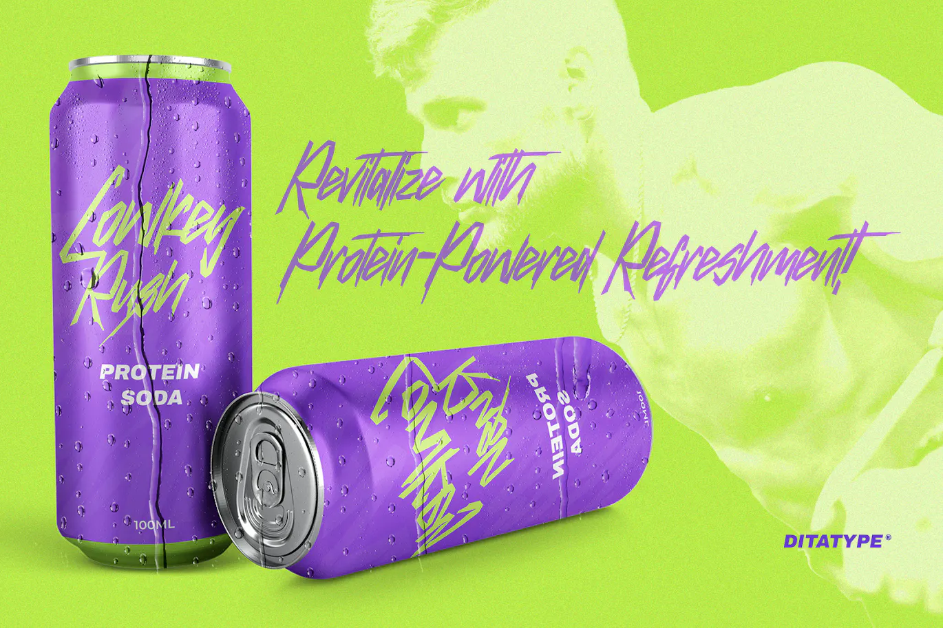 尖角笔触的英文手写涂鸦衬线字体 - Biotrons