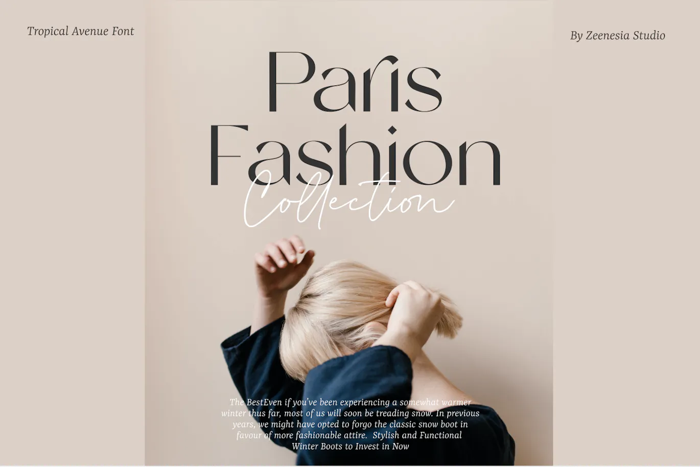 别致的英文无衬线装饰字体 - Tropical Avenue