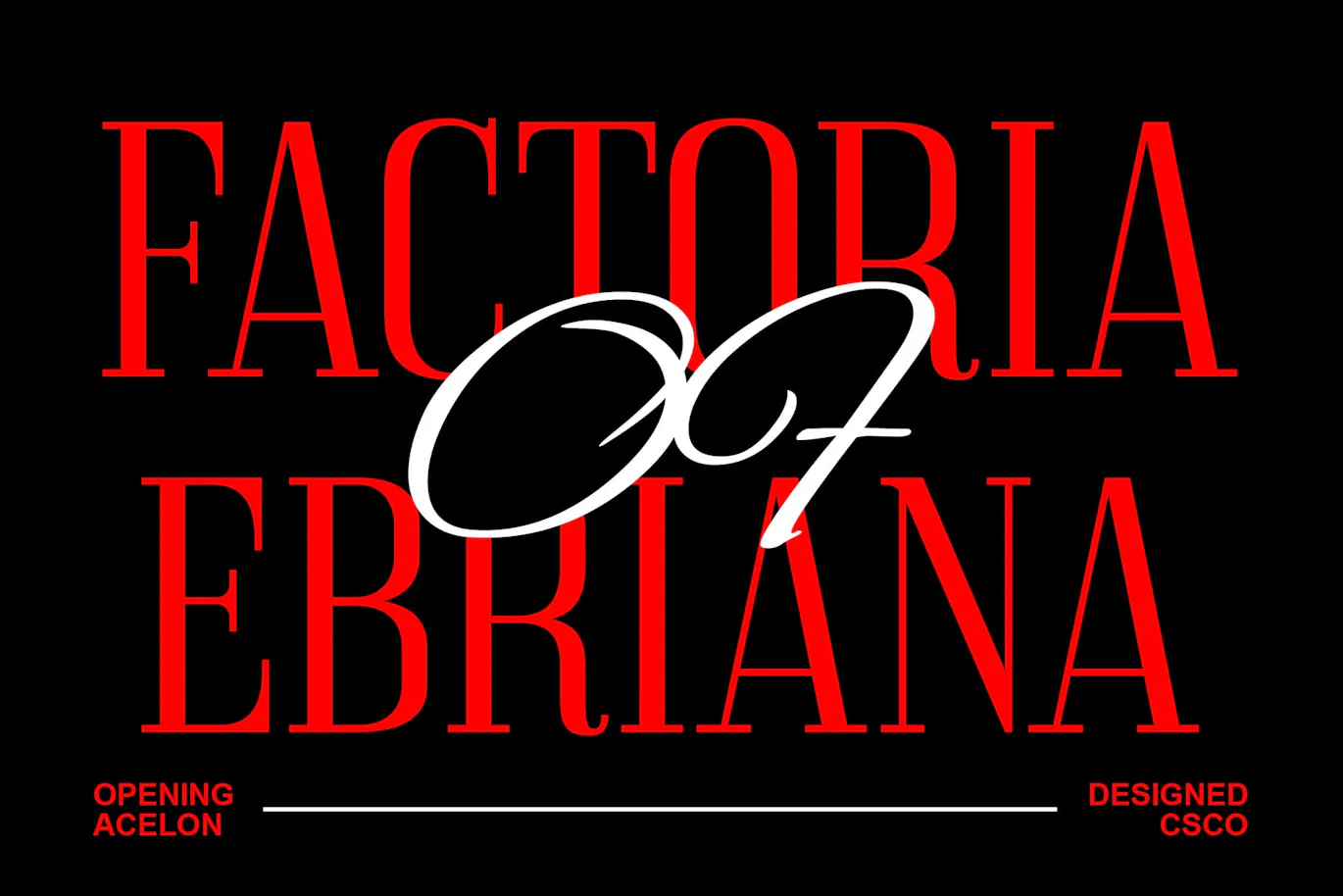 简洁的英文Condensed窄体衬线字体 - Acelo