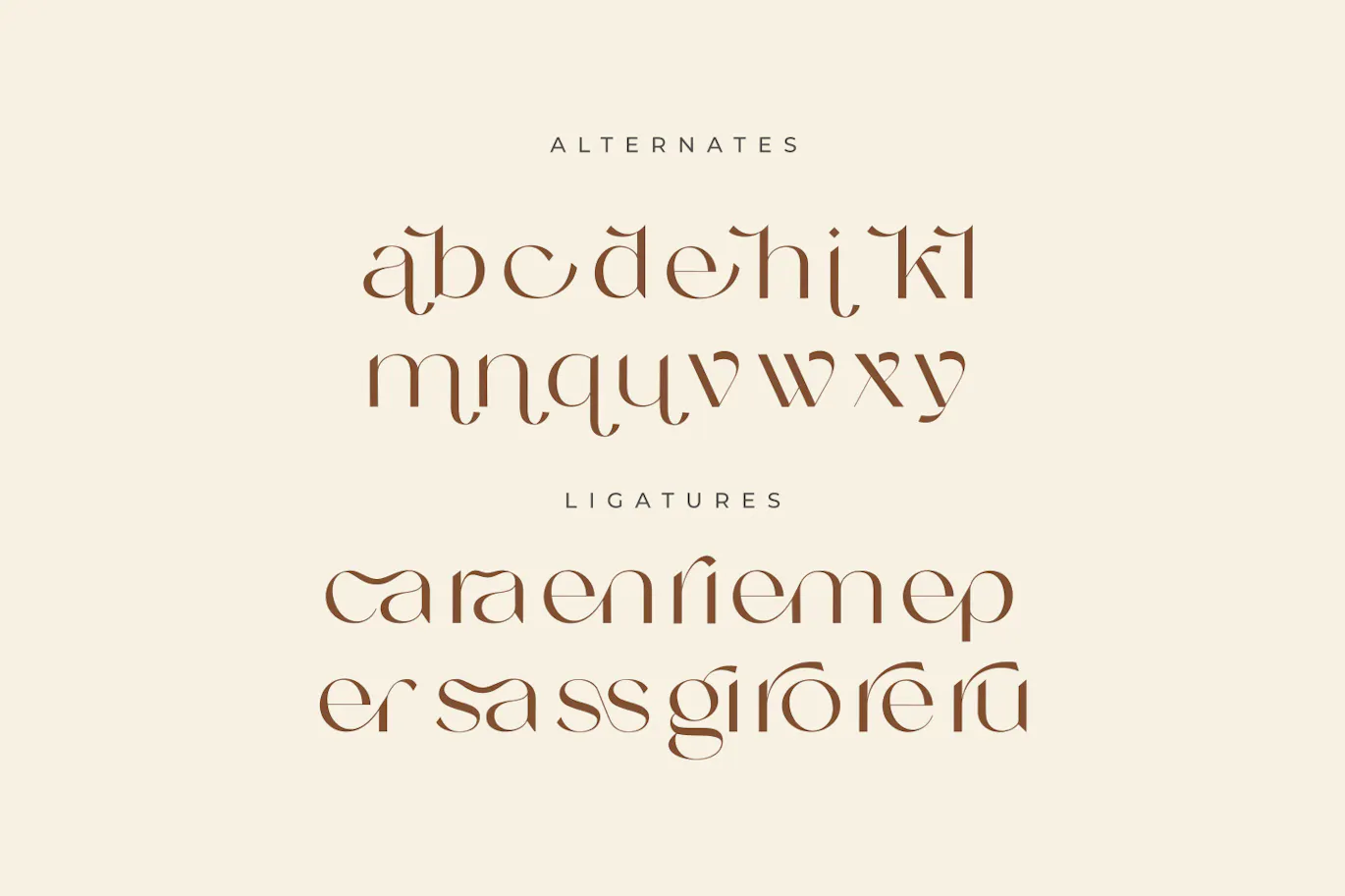 别致的英文无衬线装饰字体 - Tropical Avenue