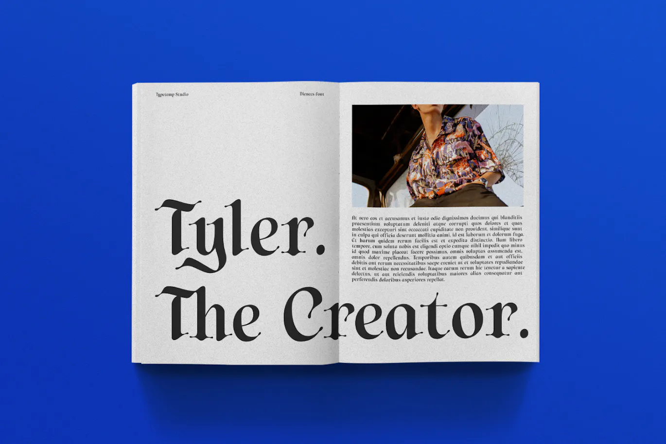 优雅现代风格的哥特手写英文字体 - Diences