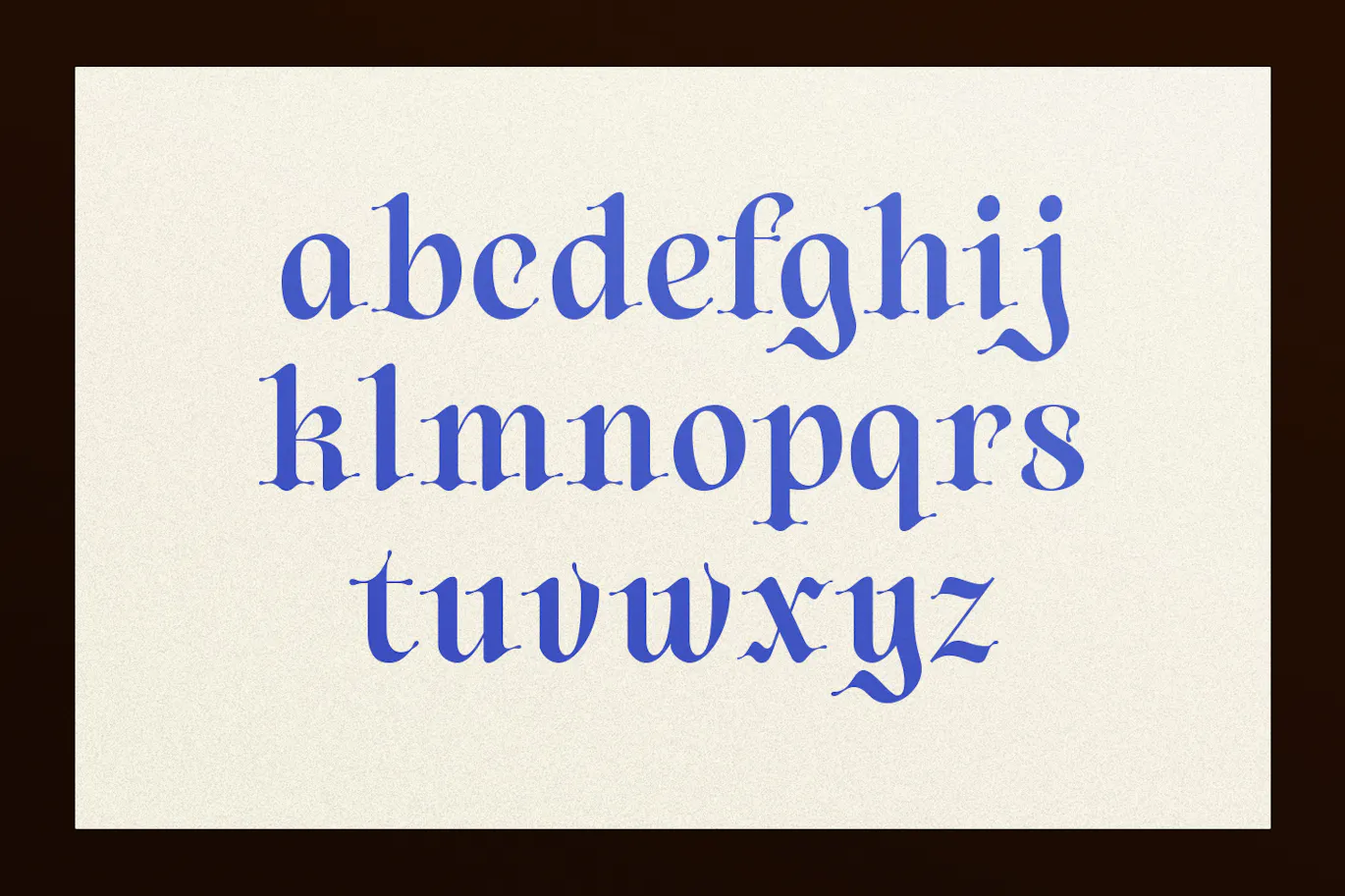 优雅现代风格的哥特手写英文字体 - Diences