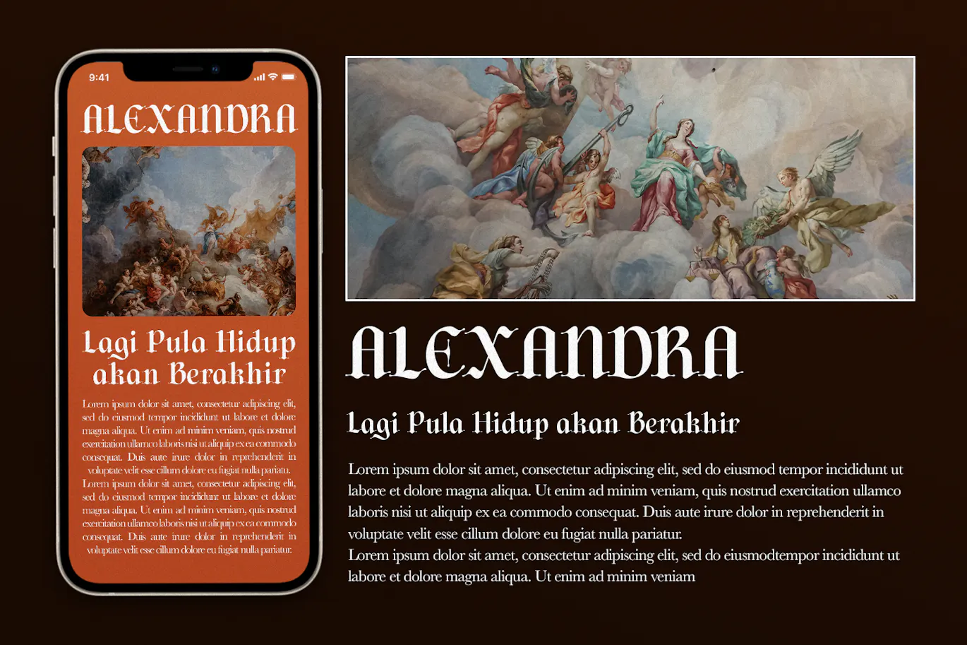 优雅现代风格的哥特手写英文字体 - Diences