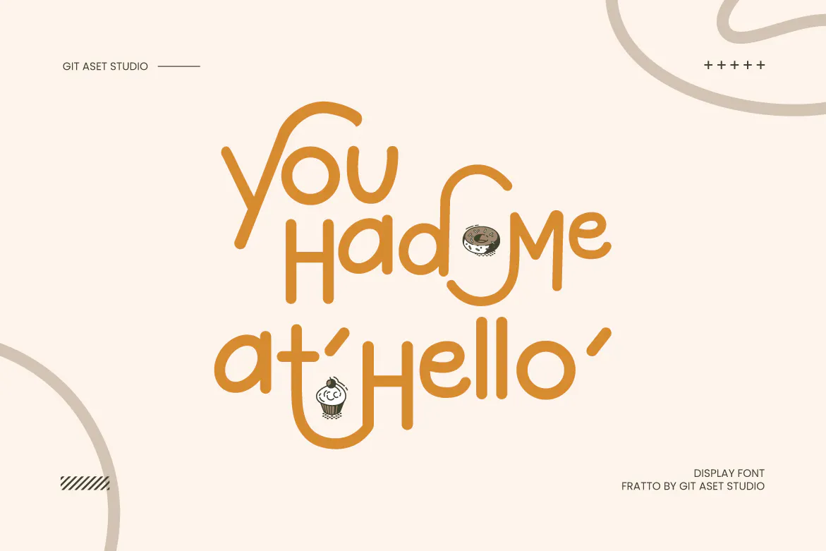 活力俏皮的英文无衬线字体 - Fratto