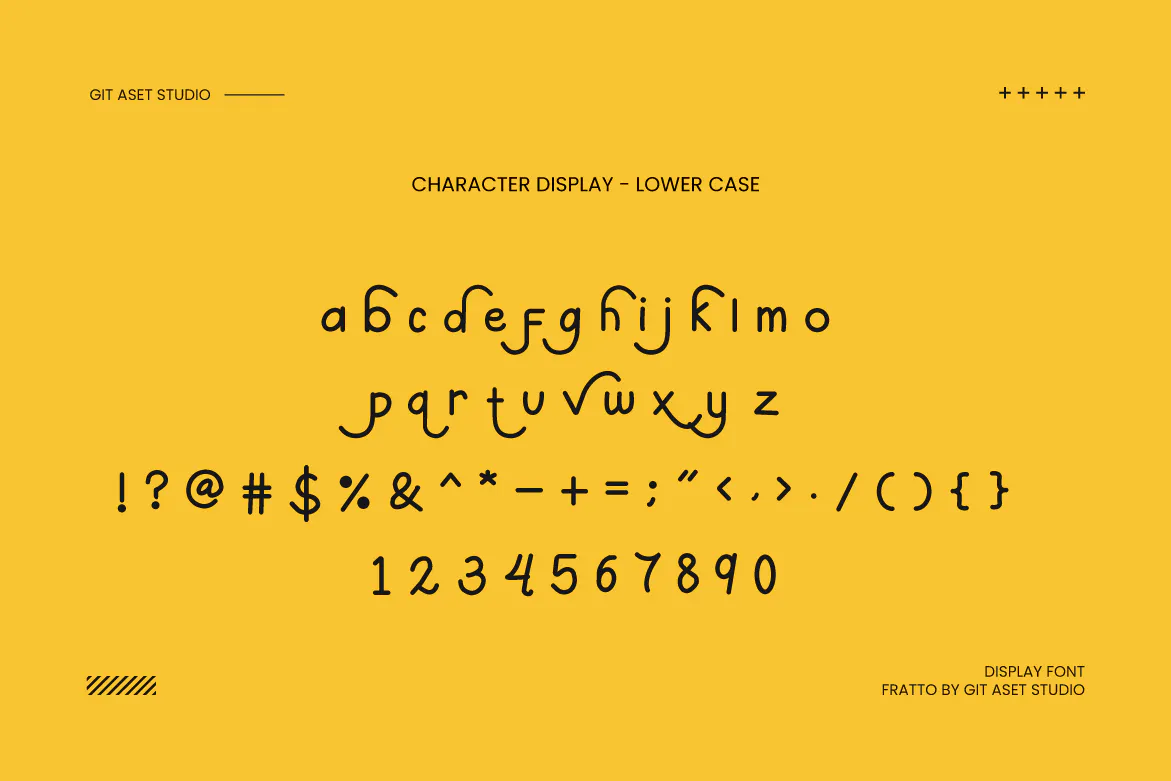 活力俏皮的英文无衬线字体 - Fratto