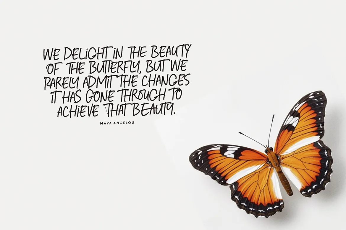 纹理斜体的英文有机手写字体 - Forever Darling