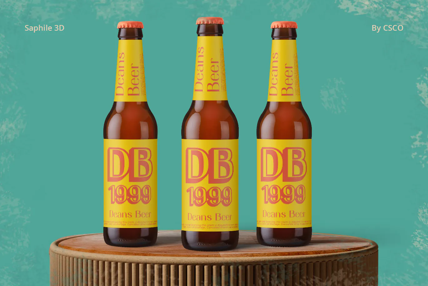 复古风格3D效果的无衬线装饰英文字体 - Saphile 3D-7 复古风格3D效果的无衬线装饰英文字体 - Saphile 3D