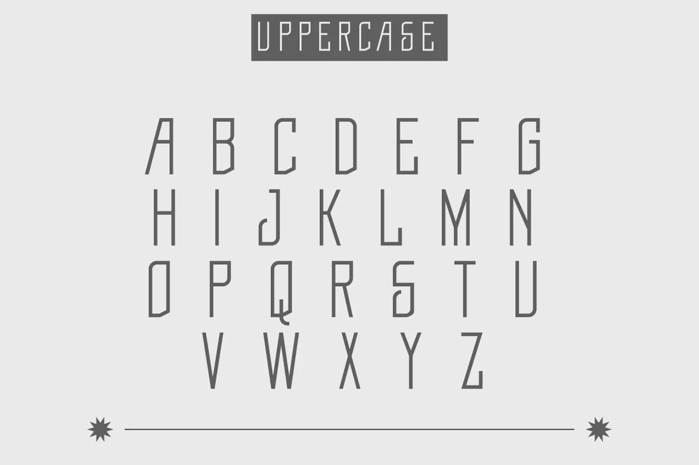 优雅的压缩窄体英文无衬线字体 - Lunnathix