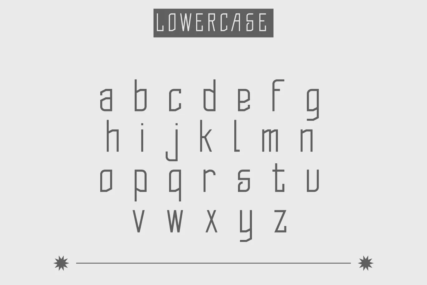 优雅的压缩窄体英文无衬线字体 - Lunnathix