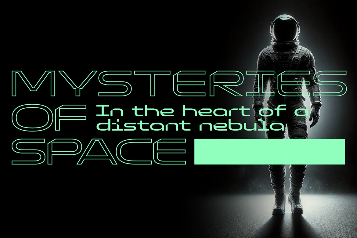 未来派高科技感的英文轮廓线条字体 - Genhead-6 未来派高科技感的英文轮廓线条字体 - Genhead