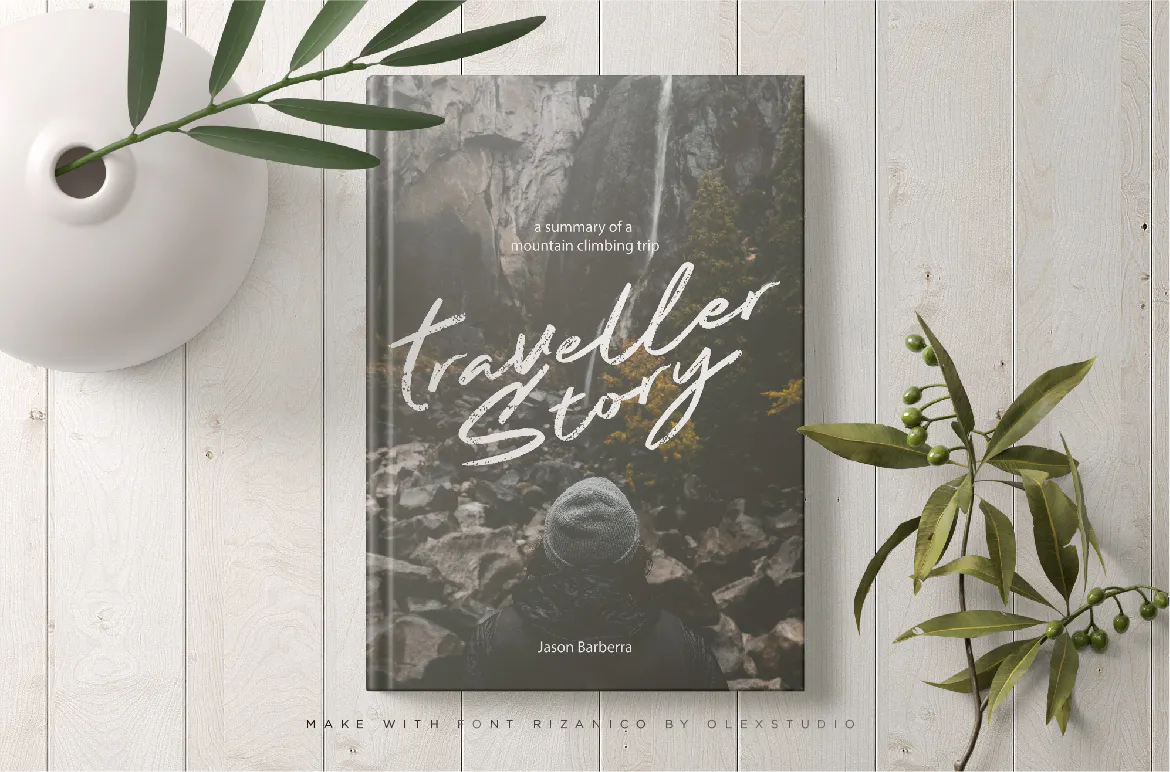 自然纹理的英文手写连体签名字体 - Rizanico-6 自然纹理的英文手写连体签名字体 - Rizanico