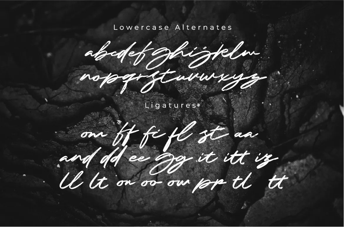 自然纹理的英文手写连体签名字体 - Rizanico-7 自然纹理的英文手写连体签名字体 - Rizanico