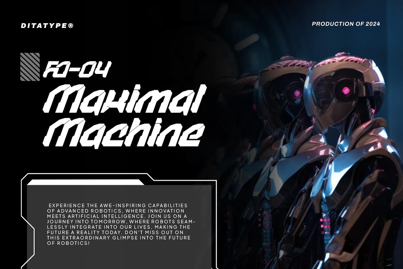 未来派美学的英文科技感装饰字体 - One Gate