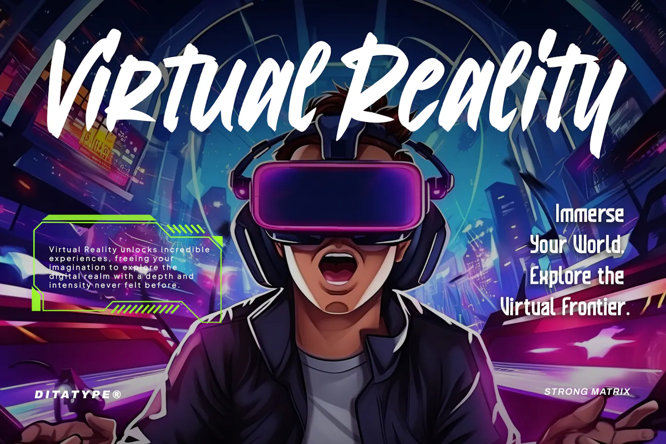 赛博朋克风的英文字体集合包 - Strong Matrix-4 赛博朋克风的英文字体集合包 - Strong Matrix