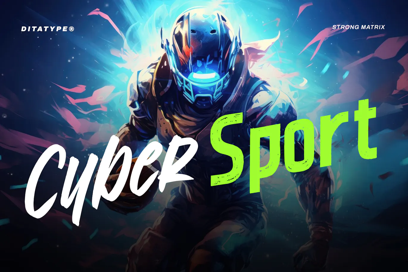 赛博朋克风的英文字体集合包 - Strong Matrix-9 赛博朋克风的英文字体集合包 - Strong Matrix