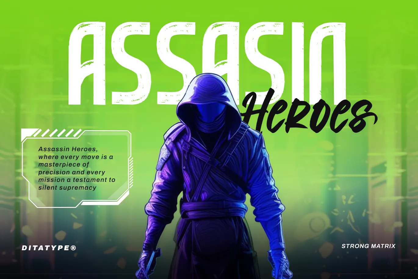 赛博朋克风的英文字体集合包 - Strong Matrix-11 赛博朋克风的英文字体集合包 - Strong Matrix