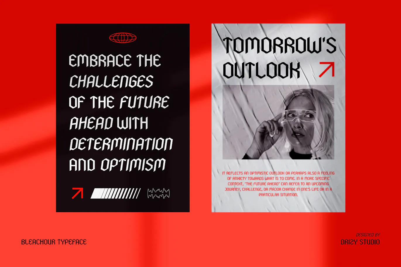 迷人且前卫的实验性英文标题字体 - Bleachour