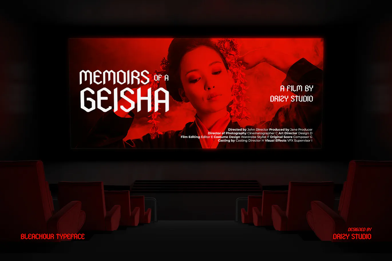 迷人且前卫的实验性英文标题字体 - Bleachour