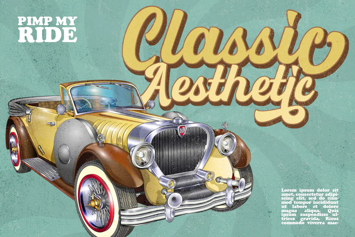 现代复古的品牌推广英文字体 - Tailored