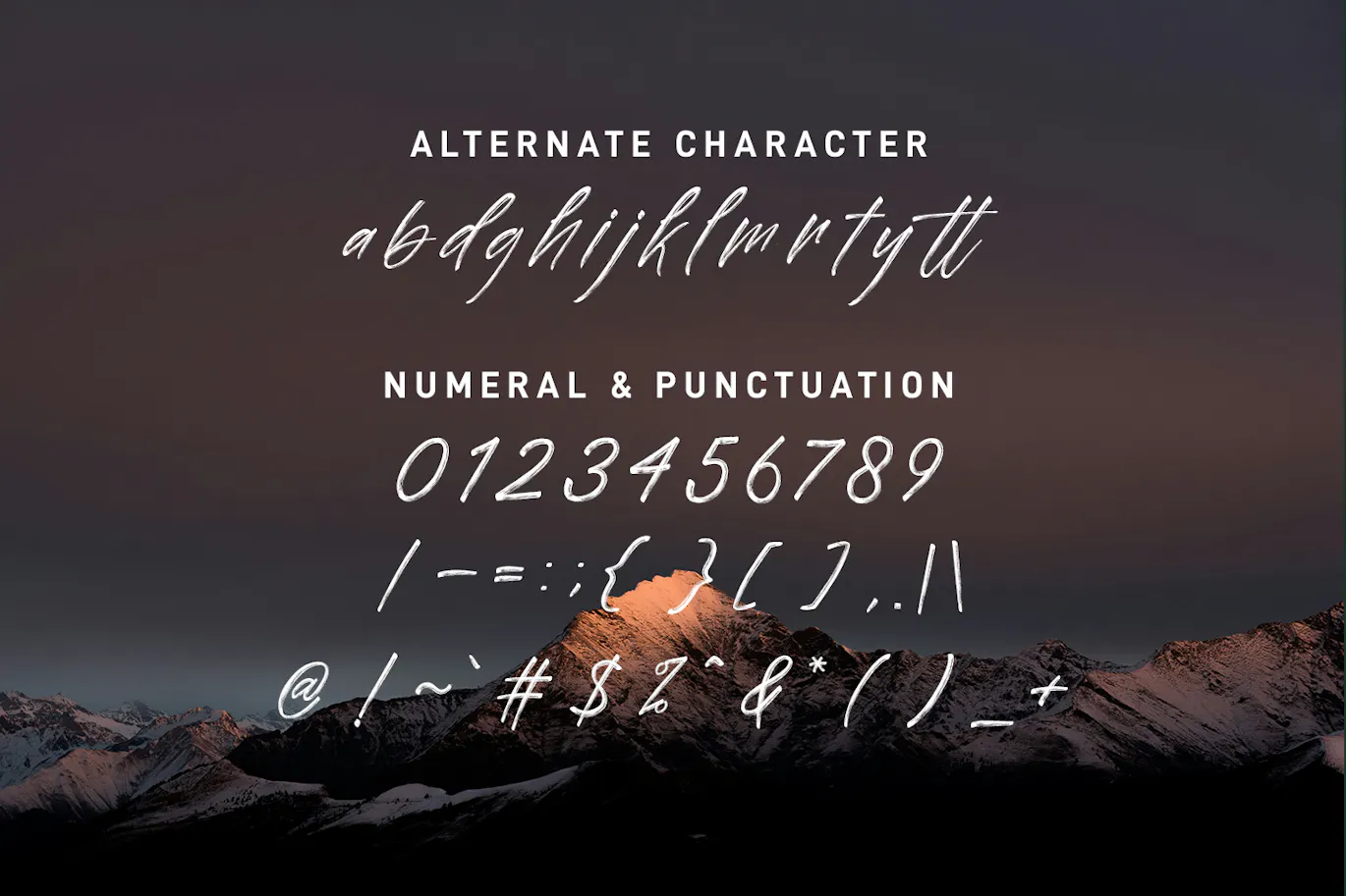 创意手工画笔感的英文手写笔刷字体 - Masha Chantou