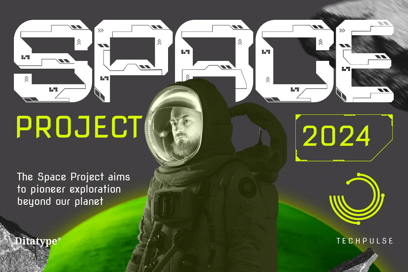 科技电路板图案的英文装饰字体 - Techpulse-2 科技电路板图案的英文装饰字体 - Techpulse