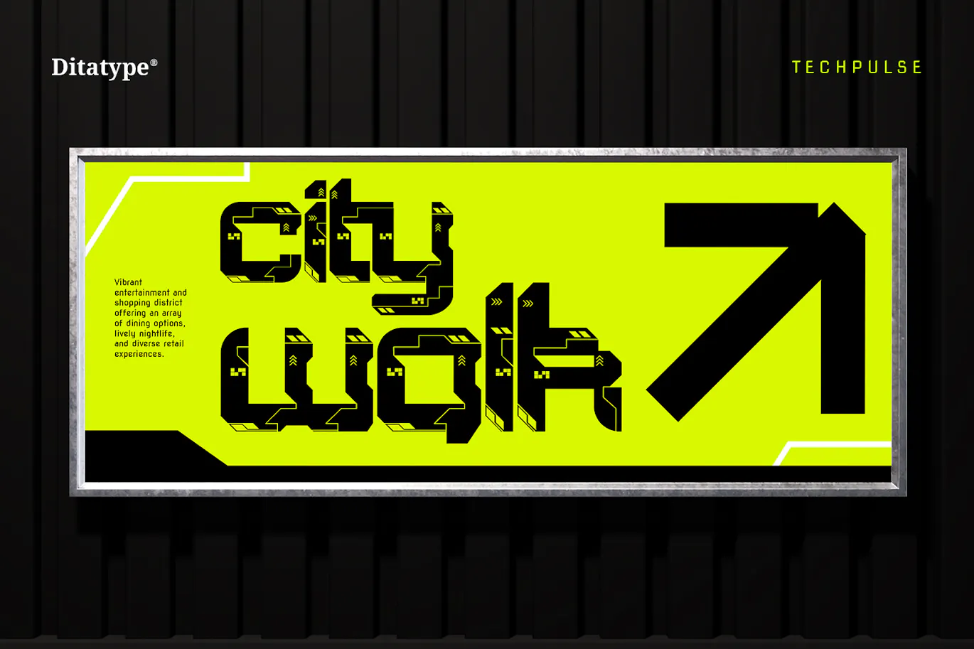 科技电路板图案的英文装饰字体 - Techpulse-11 科技电路板图案的英文装饰字体 - Techpulse