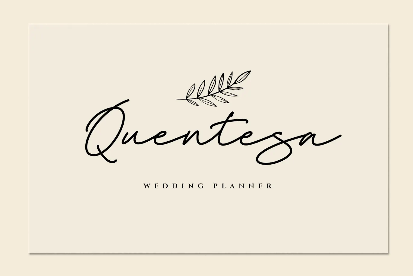 高级时装品牌的英文手写字体 - Festigan Business