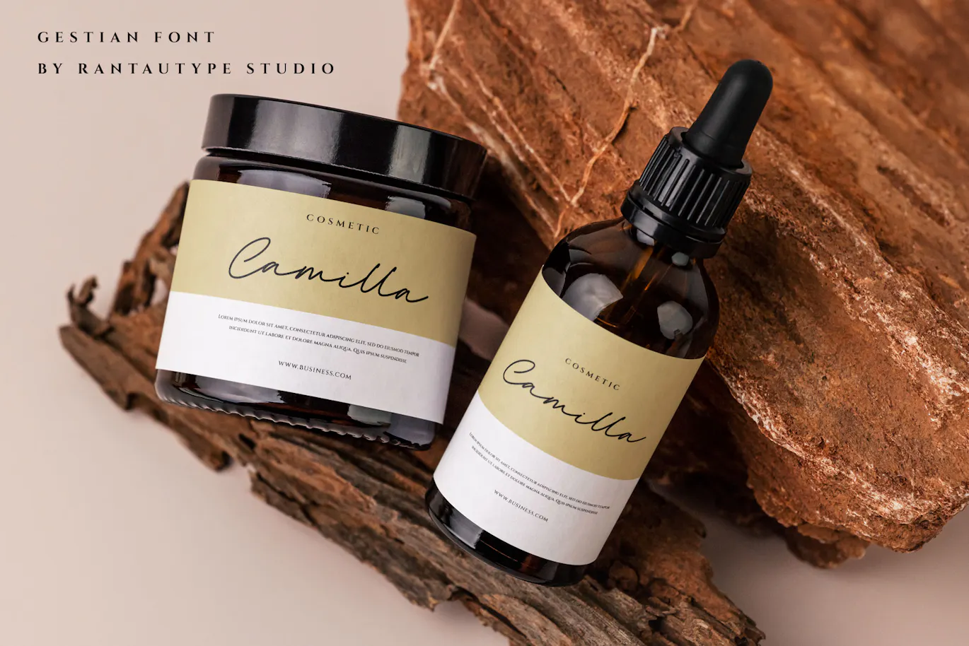 高级时装品牌的英文手写字体 - Festigan Business