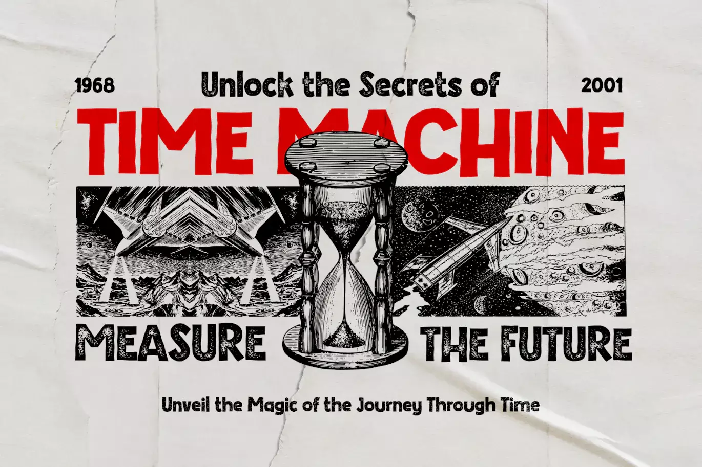 手绘凸版印刷效果的纹理英文字体 - Chemicalife