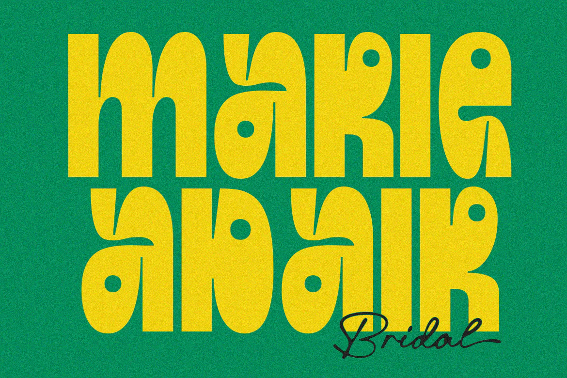 复古风格扭曲迷幻的英文装饰字体 - Escargot Spinach