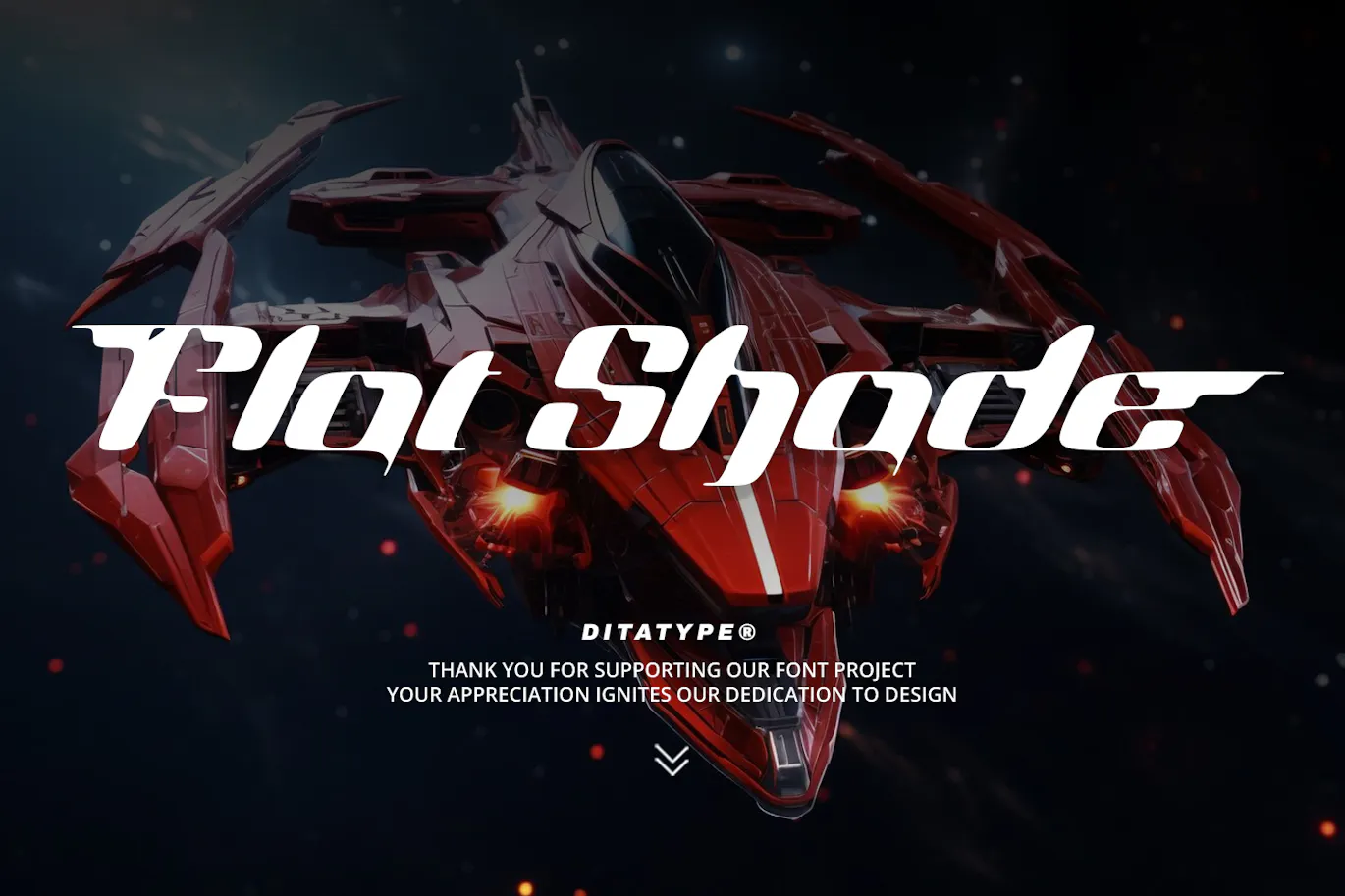 现代迷人独特设计的英文装饰字体 - Flat Shade