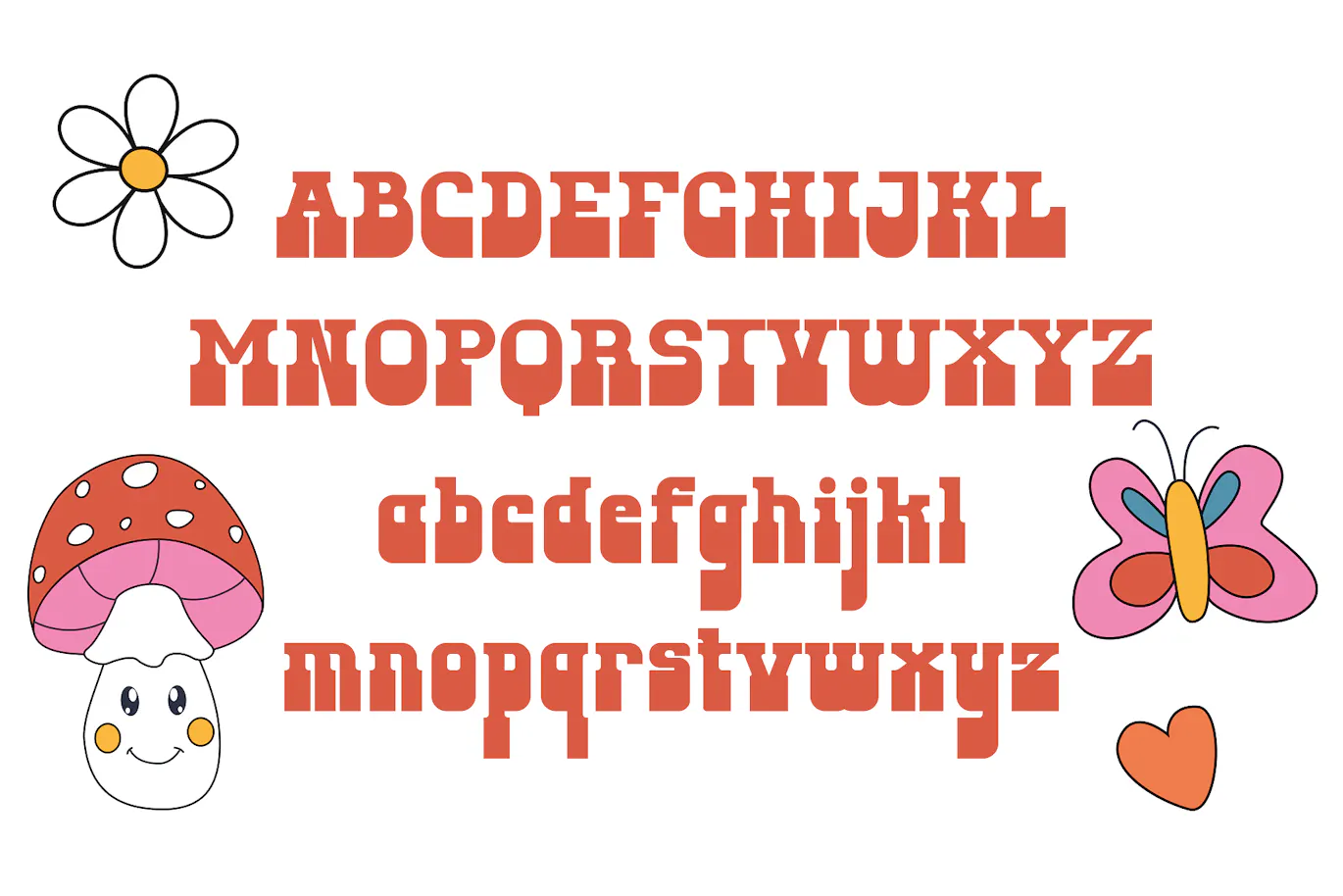 充满活力和动感的70年代迷幻时髦英文字体 - Soul Hustle