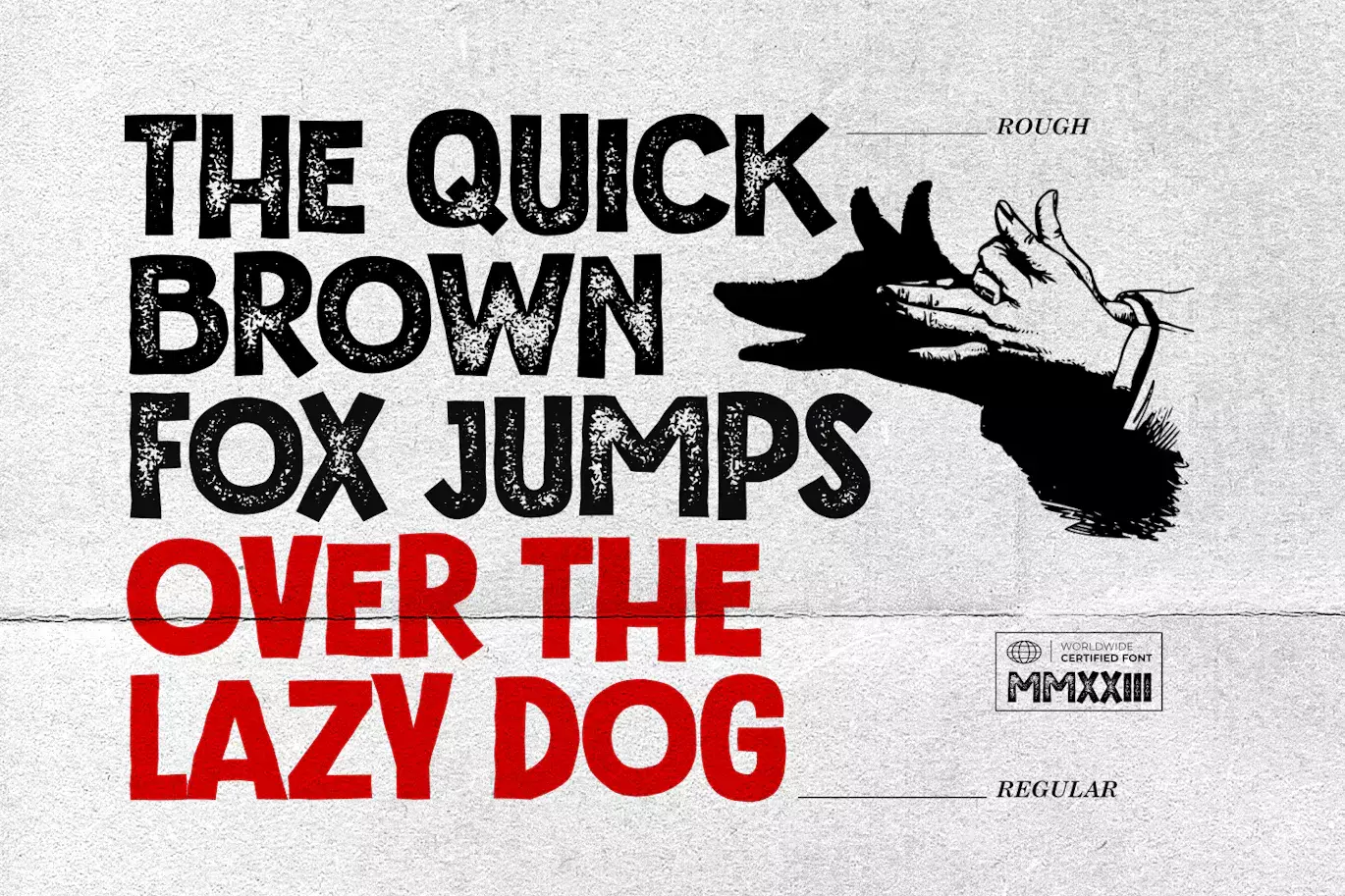 手绘凸版印刷效果的纹理英文字体 - Chemicalife