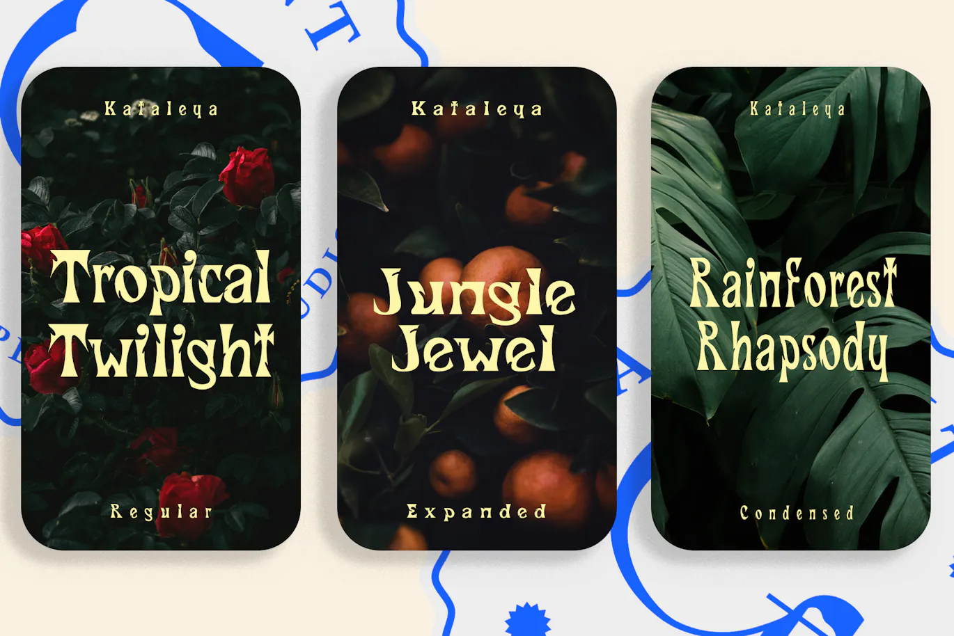 风格精美捕捉新艺术运动精髓的英文字体 - Kataleya