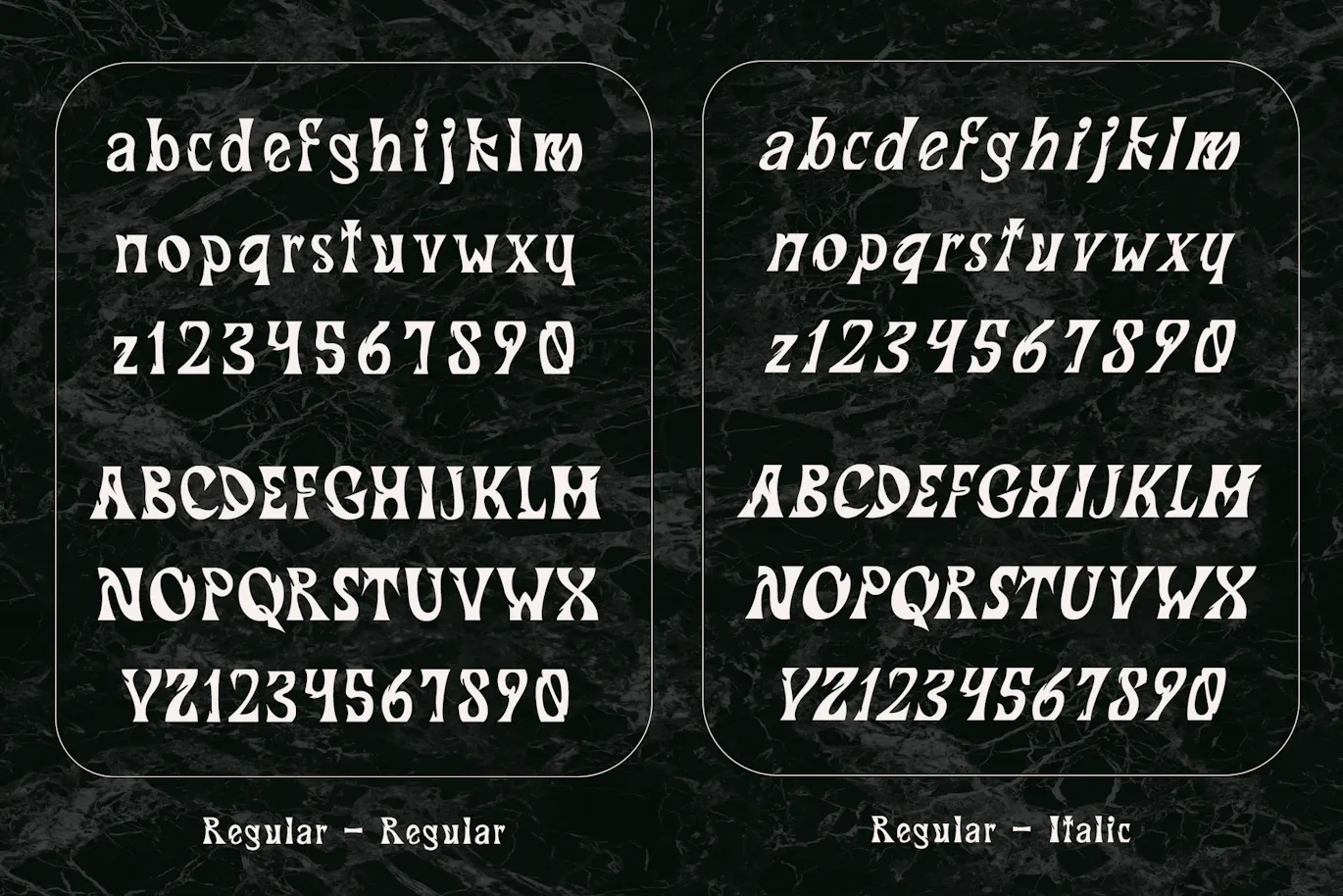 风格精美捕捉新艺术运动精髓的英文字体 - Kataleya