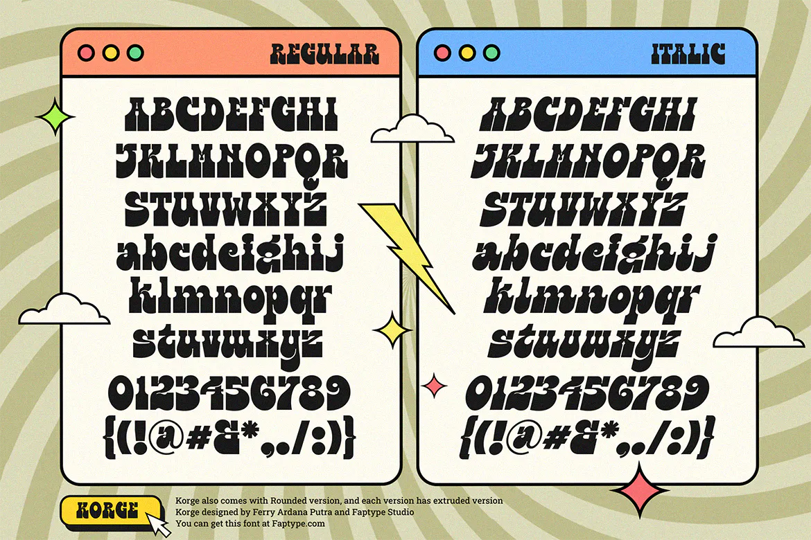 适用于logo标志的英文粗体slab衬线字体 - Korge-7 适用于logo标志的英文粗体slab衬线字体 - Korge