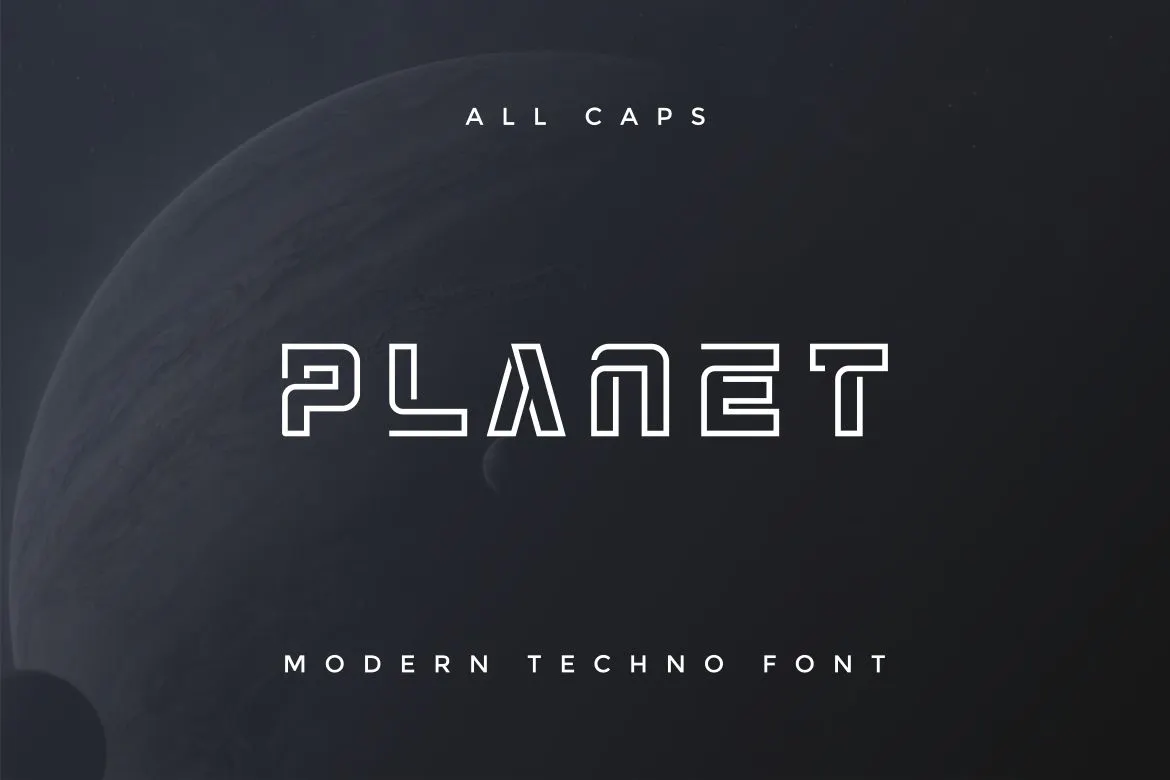 俏皮的天赋英文字体 - Morgiefa Modern Techno Font