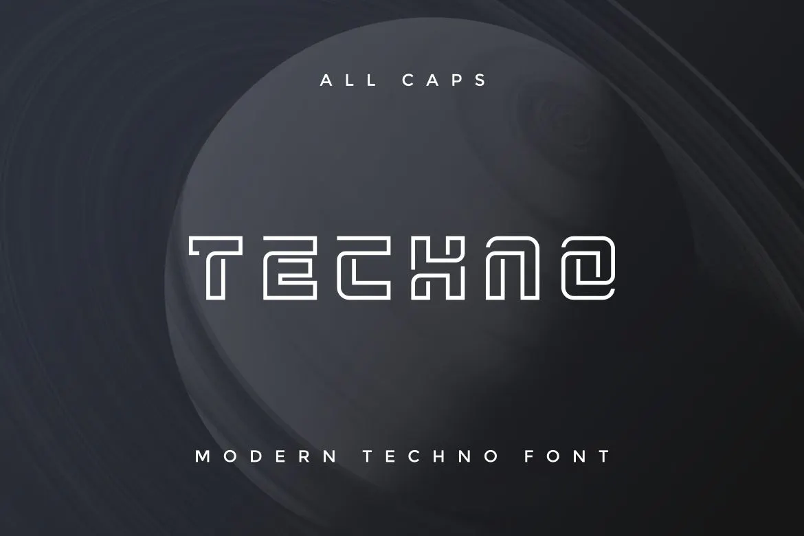 俏皮的天赋英文字体 - Morgiefa Modern Techno Font