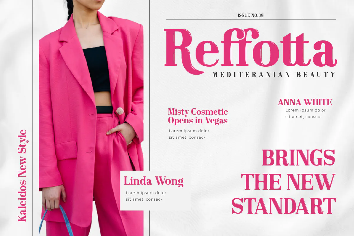 优雅奢华商品海报设计英文衬线字体 - Broseki Serif Display Font