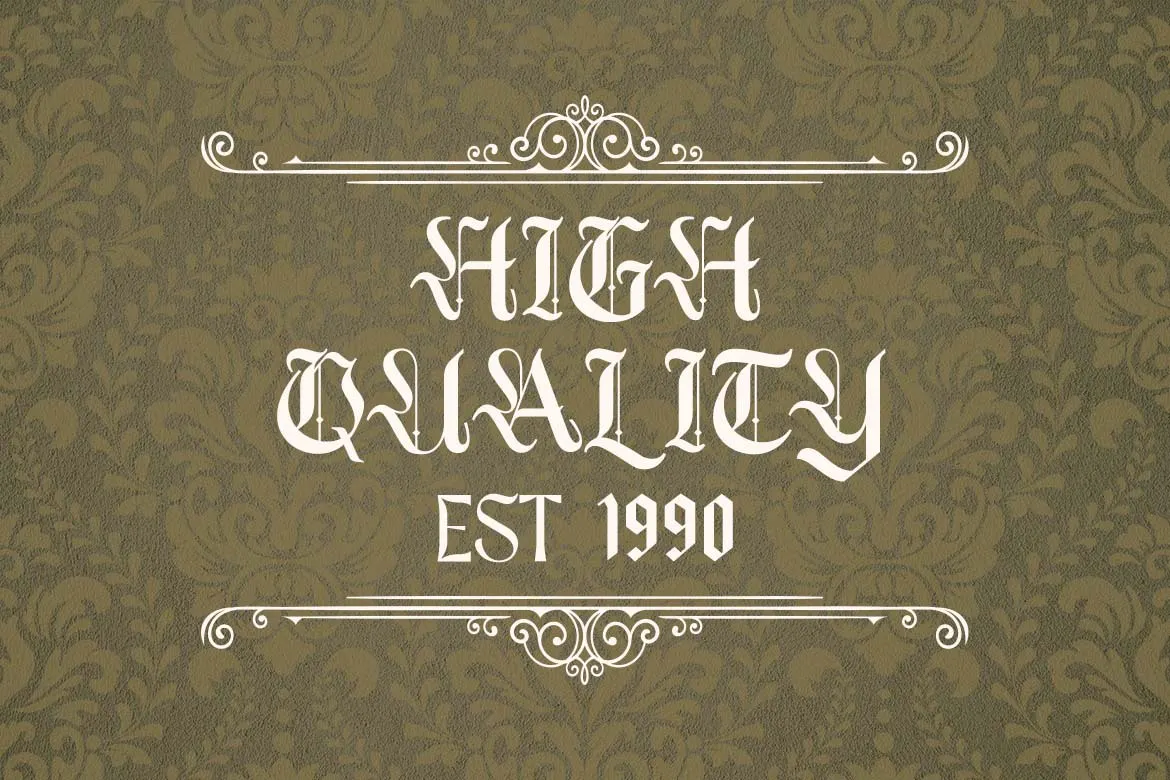 街头艺术与哥特式排版融合的英文字体 - Grumbled Blackletter Font第6张-皮玩部落 街头艺术与哥特式排版融合的英文字体 - Grumbled Blackletter Font