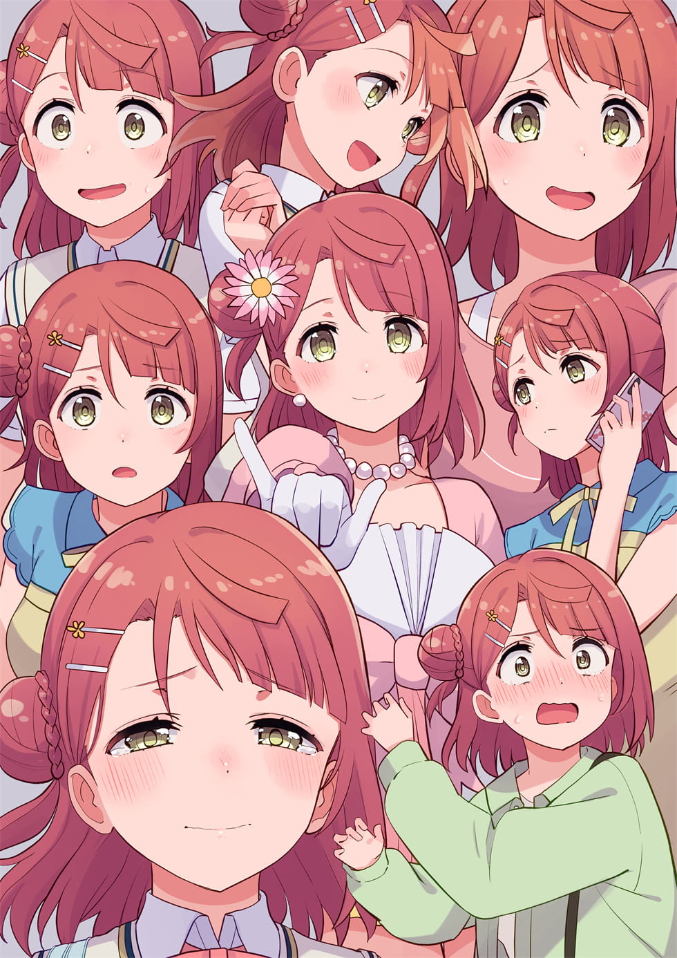 一群可爱的妹子袭来！南小鸟 宫下爱 日本插画师くりーむ的作品【P站画师】