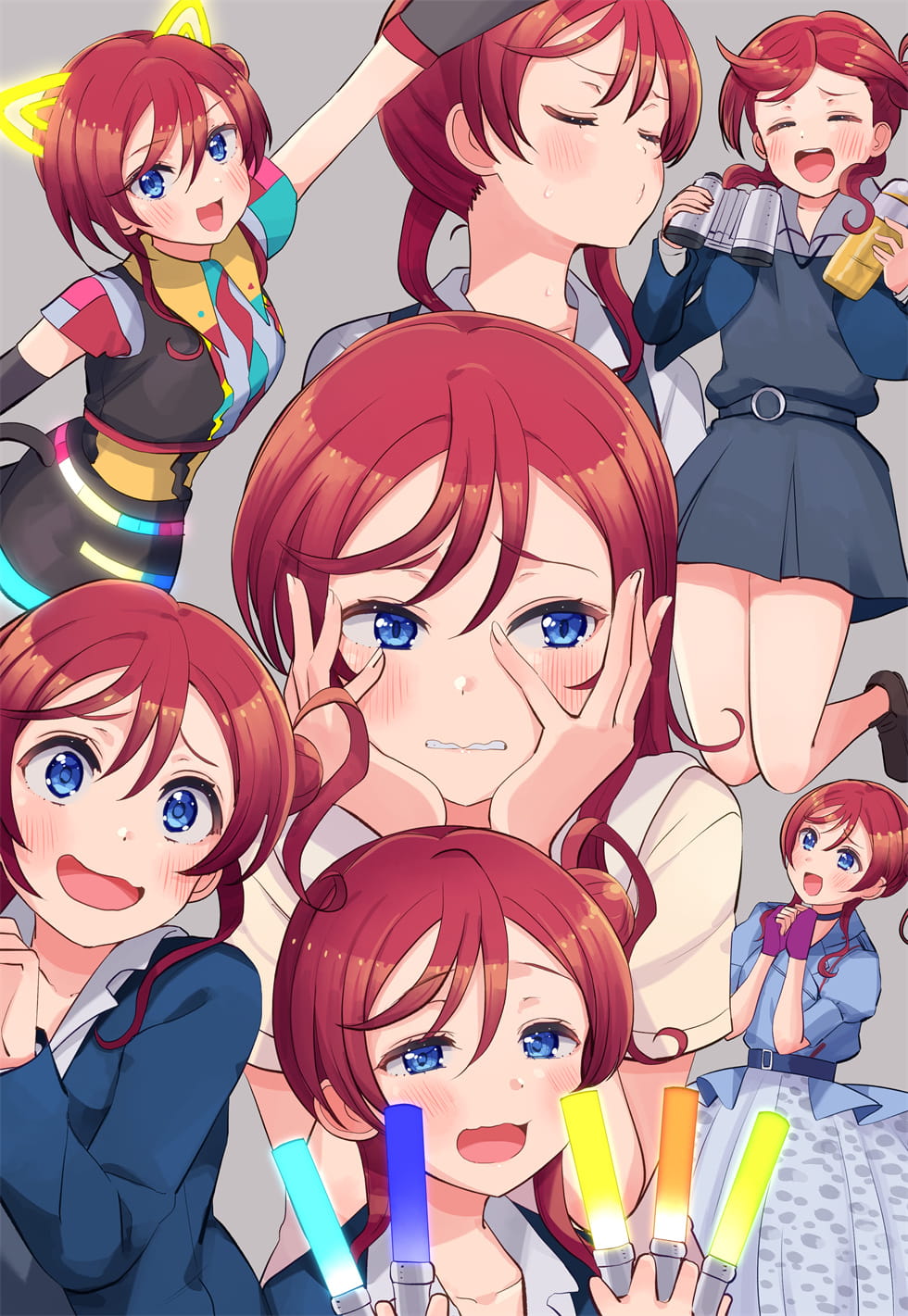 一群可爱的妹子袭来！南小鸟 宫下爱 日本插画师くりーむ的作品【P站画师】