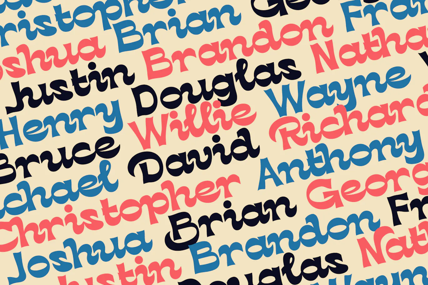 80年代时髦的复古英文字体 Nolly Roho