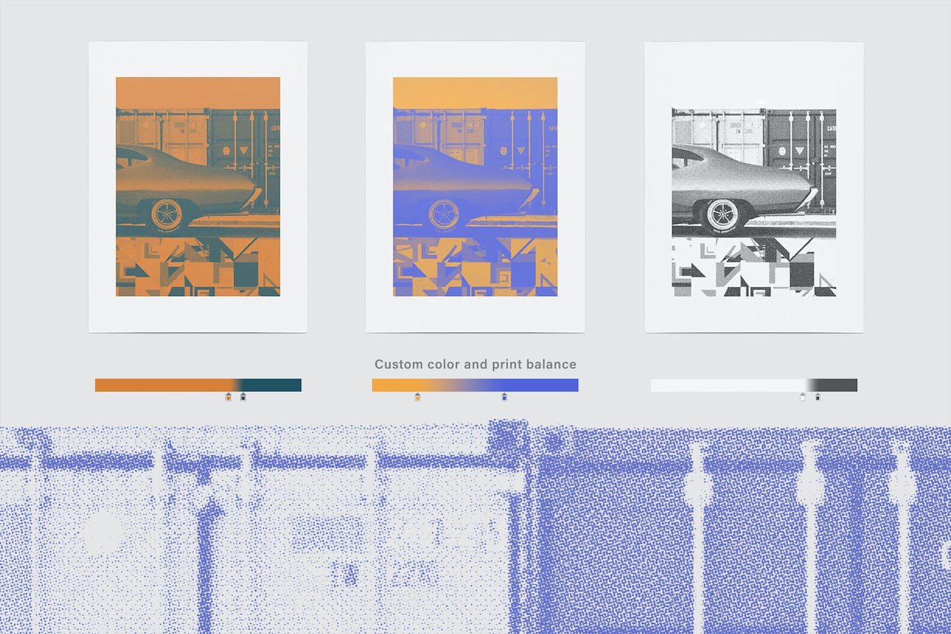 丝网印刷效果PSD模板 Silkscreen Print – Photoshop Effect