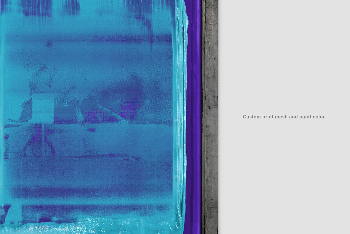 丝网印刷效果PSD模板 Silkscreen Print – Photoshop Effect