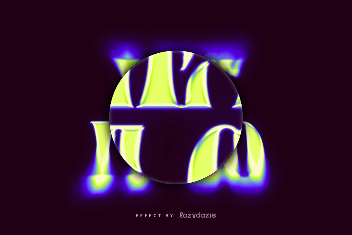 绿紫色镀铬金属溶解效果PS字体效果 Green and Purple Dissolving Chrome PSD Text Effect-5 绿紫色镀铬金属溶解效果PS字体效果 Green and Purple Dissolving Chrome PSD Text Effect